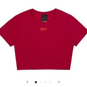 Nike Jordan’s Women's Red Heritage Fem Crop Top, SIZE SMALL